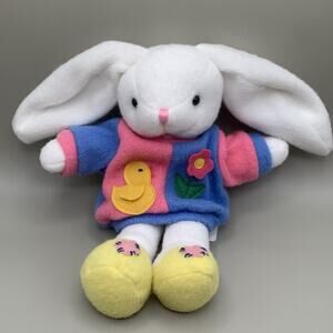 Vintage 90s TB Trading Co Bunny Rabbit Plush 11” Easter Spring Stuffed Toy
